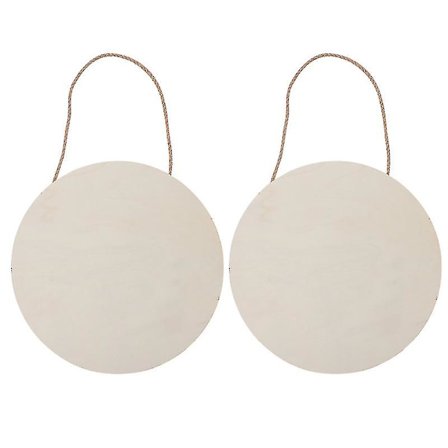 2 stk Tre Skilt Henger Dekor DIY Tre Dørskilt For Festival Fest