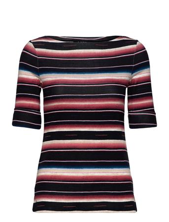 Blanket-Stripe Boatneck Top Patterned Lauren Ralph Lauren