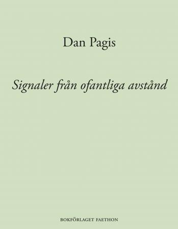 Signaler från ofantliga avstånd - Bok av Dan Pagis - Danskt band