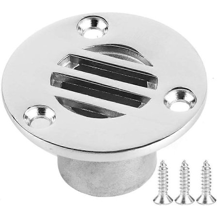 Marine Båd Dæksdræn 316 Rustfrit Stål Passer til Yacht Kajak Dæksdræning eller Badeværelsesdræn Forsyninger (22mm)