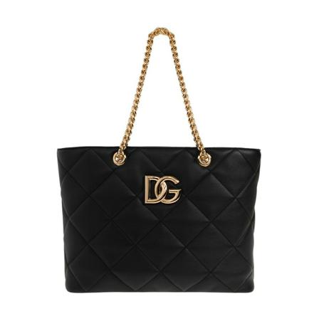 Dolce & Gabbana, Quilted Shoulder Bag Zwart, Dames, Maat:ONE Size,leer