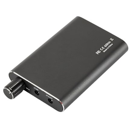 Aluminium bærbar headsetforstærker Hifi Audio Hovedtelefonforstærker Lydforbedrer Amp 600mah Med 3,5mm Port