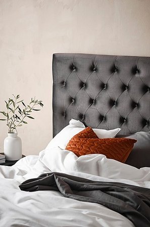 Jotex - Kopfteil 120 Cm Dunkelgrau - SKENE - Kaufe Bettkopfteile bei Jotex