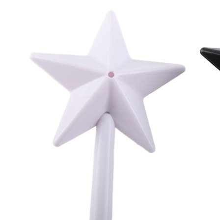 3 stk Magiske Salt- og Pepper Shaker Stjerneformet Tryllestav Salt- og Pepper Shaker Magiske Pinner Påfyllbare Krydderdispensere Rosa Svart Hvit