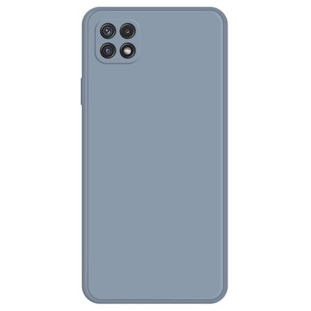 Skråt gummicover mod fald til Samsung Galaxy A22 5G - Grå Blå Blue