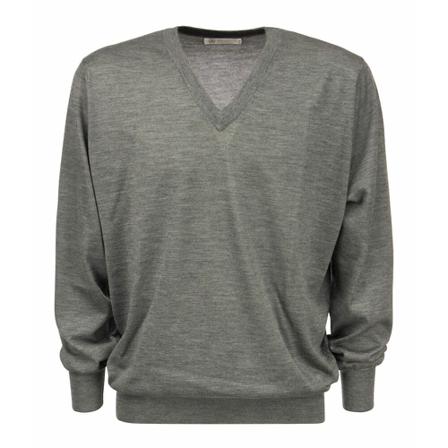 Brunello Cucinelli, Lightweight sweater Grijs, Heren, Maat:L