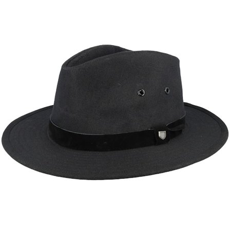 Brixton - Schwarz Traveler Hut - Messer X Adventure Black/Black Traveller @ Hatstore