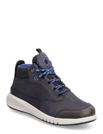 J Aeranter Boy Abx A Høye Sneakers Blå GEOX*Betinget Tilbud