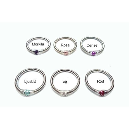 Silverpläterad ring med pärla Vit