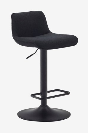 Kave Home - Baarijakkara - zenda 2-pack - Musta - Baarituolit & baarijakkarat - - Homeroom