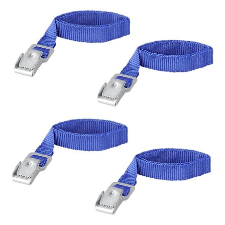 Bindestropper med metal snaplås til cykelholder 4 stk