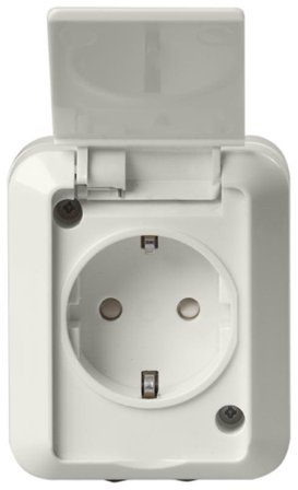 ABB 20ESW Vägguttag IP55, snabbanslutning 1-vägs, Strömbrytare & vägguttag