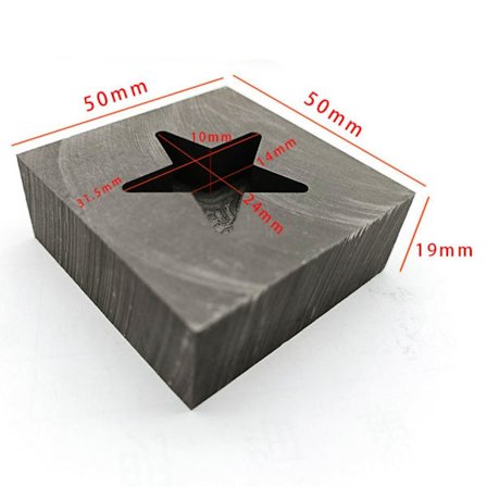 Smeltende Raffineringsform Grafit Ingots Bar Form 05 05