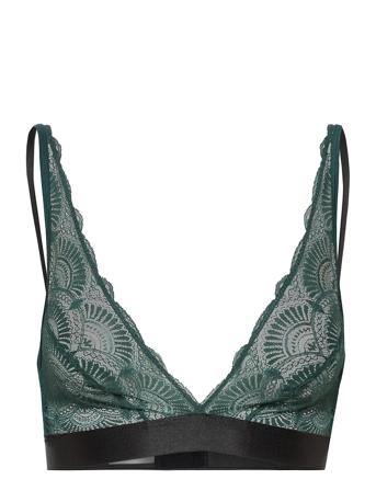 The Hunter Plunge Bralette Lingerie Bras & Tops Plunge Bras Grön Understatement Underwear