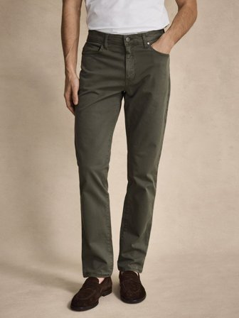 John Henric Men's Groene Broek Slim Fit Size 29