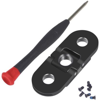 Dobbel 1/4 gjengebasefeste for GoPro 11 Black Mini 10 9 8 Max stativ tripod monopod adapter