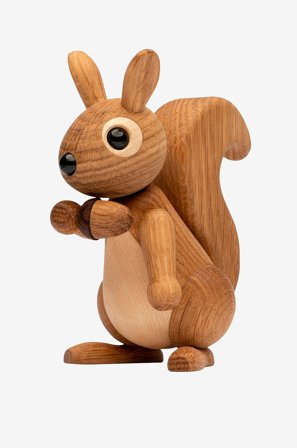 Spring Copenhagen - Trefigur Hazel Ekorn 11,5 cm - Natur - Pynteting - Fra Homeroom