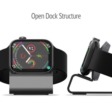 Aluminium Silicon Charger Dock för Apple Watch SE/1 och senare