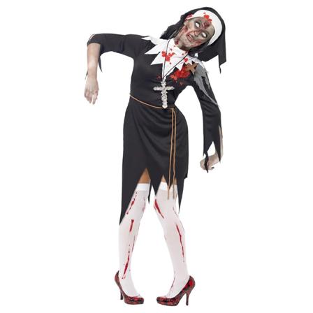 Zombie Nunna Blodig M - Partyninja.se