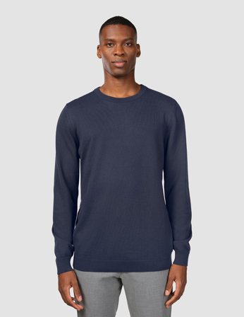 Shaping New Tomorrow - Everyday Knit Crewneck - Navy - Herre - Størrelse XXL