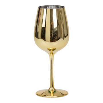 Vinglas Plast Guld