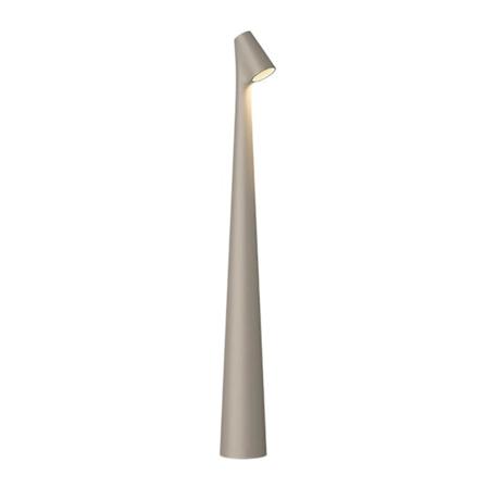 Elegant Slank Konisk Stam Bordlampe Bærbar & Dimbar Led Skulpturlys Dec Gray