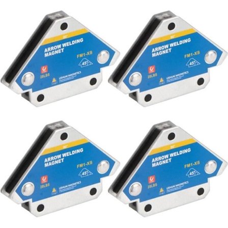 Svejsemagnet med holdekraft 13 kg-28LB - Magnetisk svejsekvadrat til vinkelpositionering (4 STK)