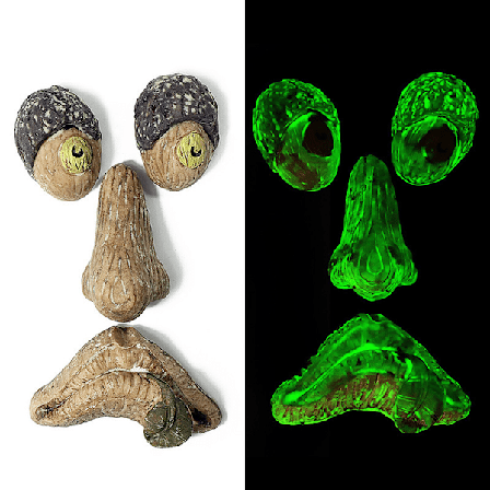 Trädansikten Dekor Utomhus, Rolig Trädgårdskonst för Trädgård, Gräsmatta, Halloween Träddekorationer_NA