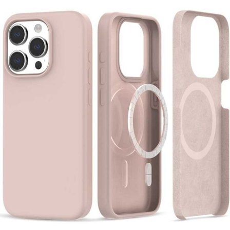 Gummibelagd Minimalistisk MagSafe Skal iPhone 13 Pro - Rosa