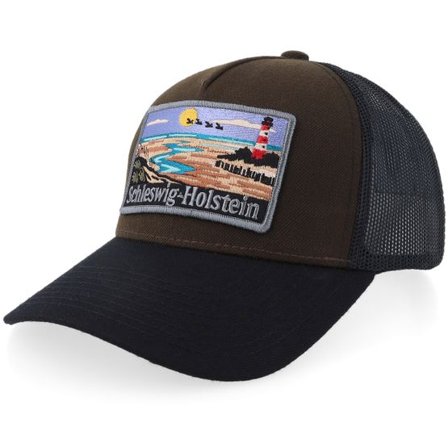 Wild Spirit - Brun trucker Keps - Bundesland Schleswig-holstein Brown/Black A-frame Trucker @ Hatstore