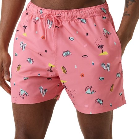 Björn Borg Men's Borg Print Swim Shorts Men swimming suits Pink L