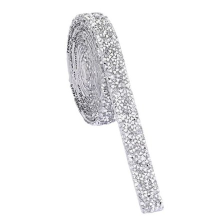 Rhinestone-teip selvklebende skinnende utsøkt dekorativt rhinestone-bånd for brudekjole håndverksprosjekter