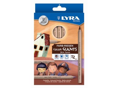 LYRA Färgpenna Jumbo 12 Hudfärger - Lyreco - Skola och förskola - Pennor och tillbehör - Färgpennor - Jumbo