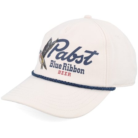 American Needle - Beis adjustable Gorra - Pabst Blue Ribbon Canvas Cappy Ivory A-Frame Adjustable @ Hatstore