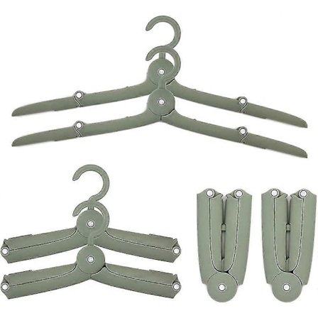 6 st Vikbara Klädhängare i Plast