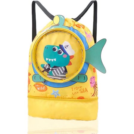 Uimakassi - uimakassi - Lasten uimareppu märille ja kuiville uimatarvikkeille - Lasten urheilureppu - Kätevä - Vedenpitävä kassi...