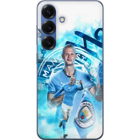 Kompatibelt Mobildeksel til Samsung Galaxy S25+ Erling Haaland Manchester City Norge klinisk spiss med kraftig fart og topp instinkt som gjør ham nest
