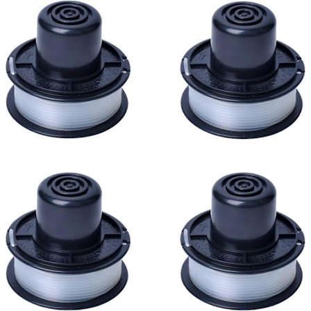 Trådspole og tråd kompatibel med Black+Decker erstatning GL250, GL310, GL360 spoler kantklippere verktøy (4-pakning)