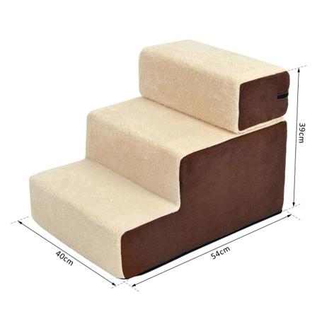 Rootz Pet Trappe - Biege - Plys, Skum - 21,26 cm x 15,75 cm x 15,35 cm