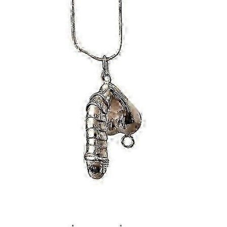 Sterling Sølv Penis Vedhæng Halskæde Sjove Unikke Smykker Vedhæng Halskæde Valentinsgave til Mænd & Kvinder (LGL)