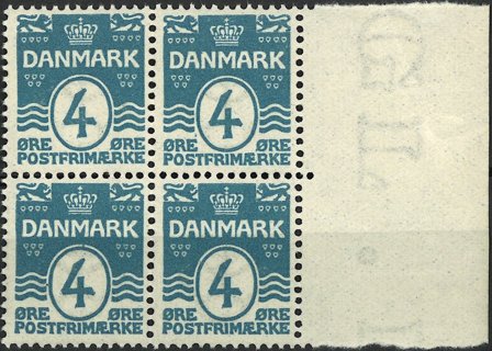 Danmark - AFA 45 i 4-blok - Postfrisk