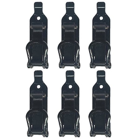 6 stk. spadefeste for takstativ, metallveggmonteringssett, spadeholder klemme veggmonteringssett bil Ac