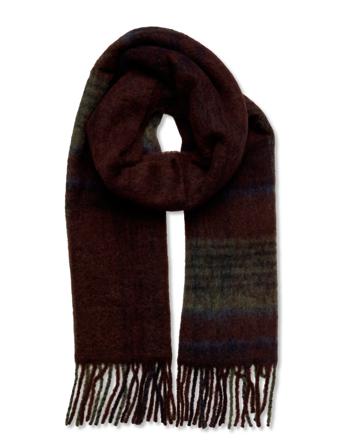 Ibisco Check M Accessories Scarves Winter Scarves Brun HOLZWEILER