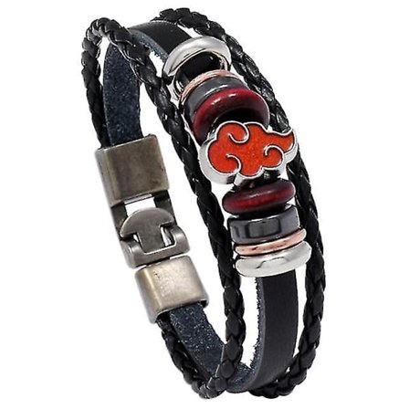 Anime Smycken Armband Män Kvinnor Kreativ Akatsuki Rött Moln Berlock