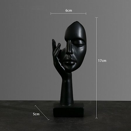 Abstrakt statue Desktop Ornament SORT C C