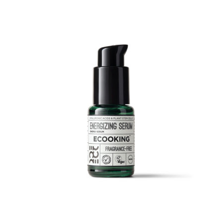 Ecooking Energi Serum 30 ml til fornyelse og udglatning af huden, med stamceller og hyaluronsyre