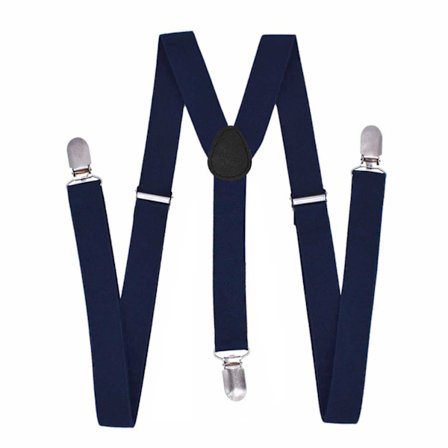 Smukke slanke mørkeblå bøjler med klemmer 2,5cm Blue Navy