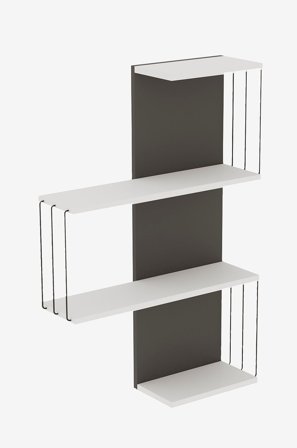 Hanah Home - Vägghylla Çambel - Furu - Vit - Vägghyllor - Från Homeroom