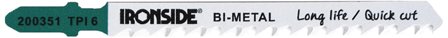 Ironside 203125 Sticksågblad 100x8x1.3 mm, 25-pack, Maskintillbehör & förbrukning