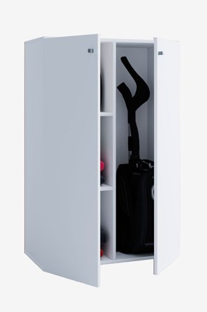 VCM - Vcm Städskåp Lona Mini med dörrar - Vit - Skåp - Från Homeroom